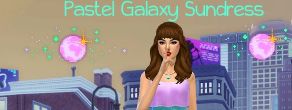 模拟人生4美丽的星光连衣裙MOD