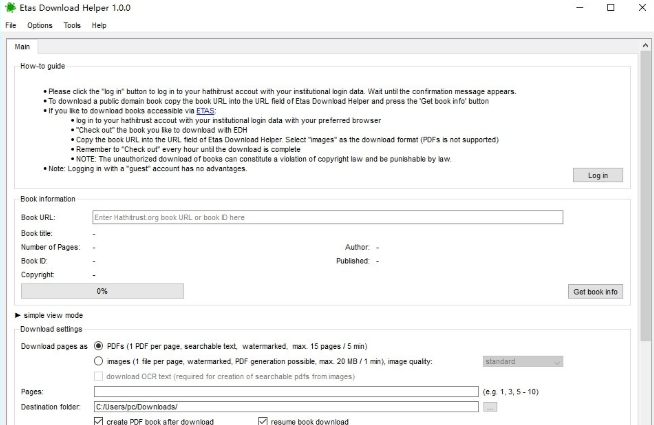 Etas Download Helper(书籍下载助手)