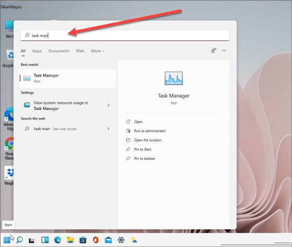 Win11任务管理器如何打开？Widows11打开任务管理器的技巧