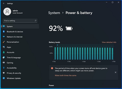 如何查看Win11电池情况？