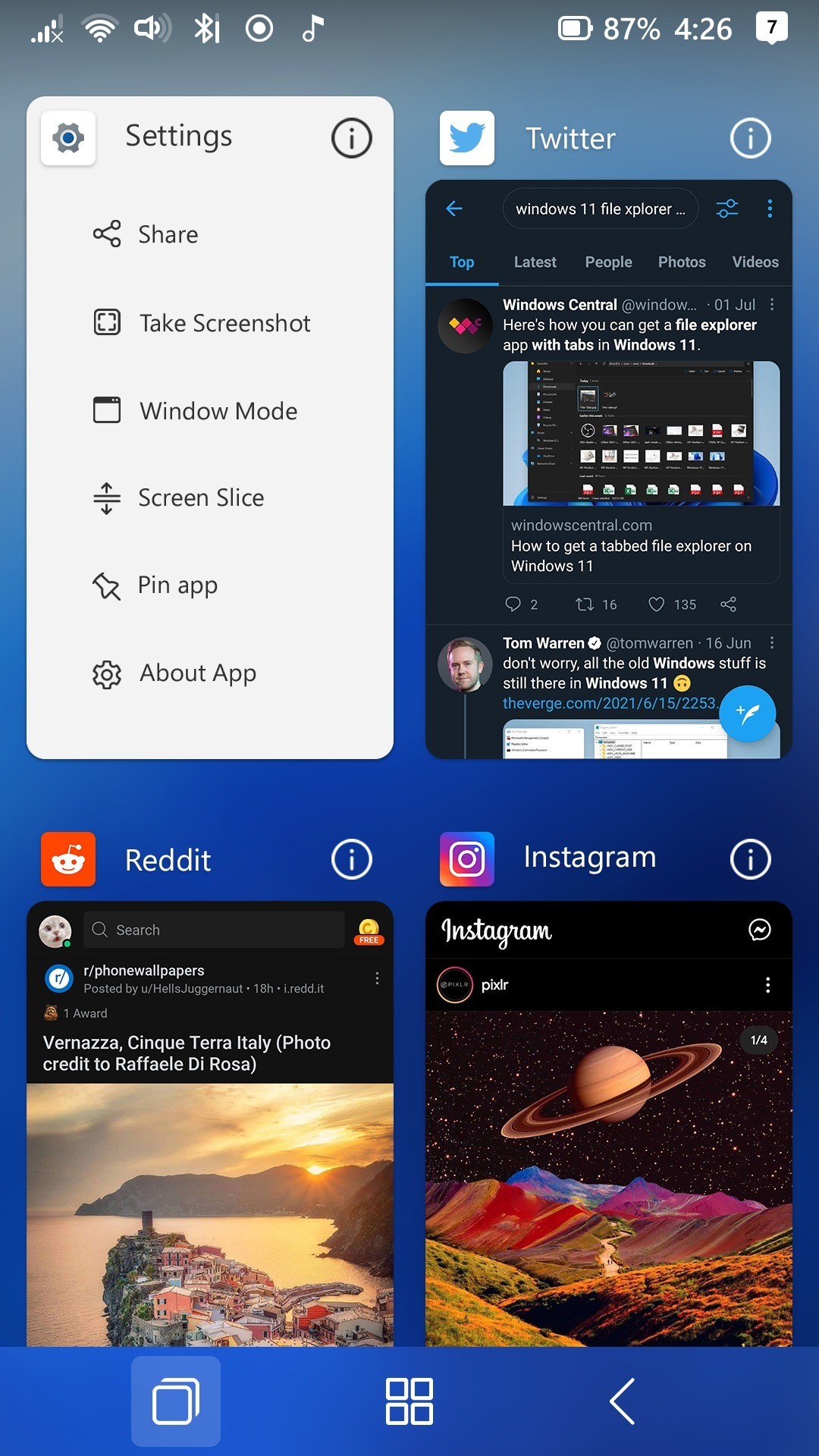 老铁们期待的手机版Win11 看起来不错但不可能实现