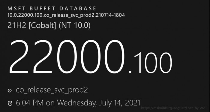 微软面向Beta频道Insider发布Win11 Build 22000.100预览版更新