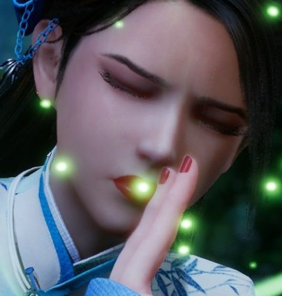 仙剑奇侠传7月清疏白茉晴魅惑红唇指甲油MOD