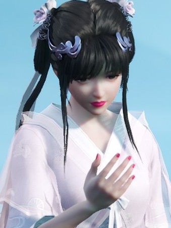仙剑奇侠传7月清疏白茉晴魅惑红唇指甲油MOD