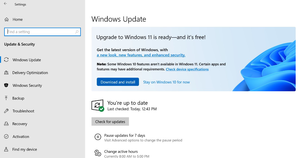 Win10预览版可升级Win11或者继续接收 21H2 更新