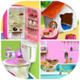 家居清洁设计小女孩