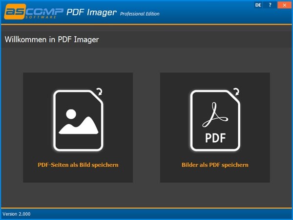 ASCOMP PDF Imager Professional Edition(PDF转图像工具)