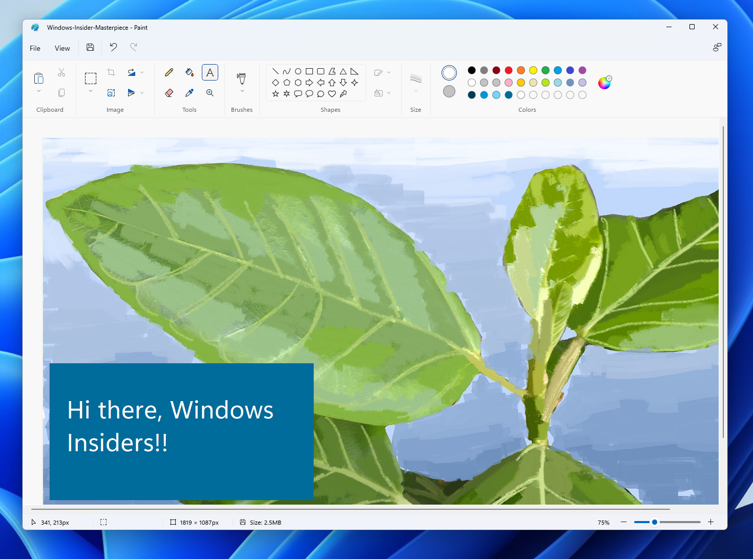 微软新Paint画图应用程序向Win11 Insiders用户推出！