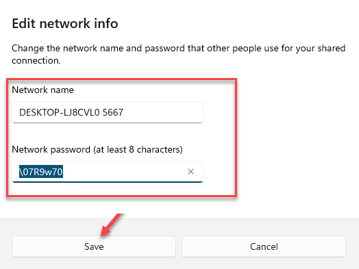 Win11系统检索/更改移动热点密码的方法