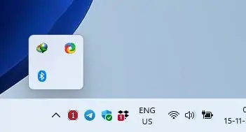Win11系统管理和显示所有系统托盘图标的方法