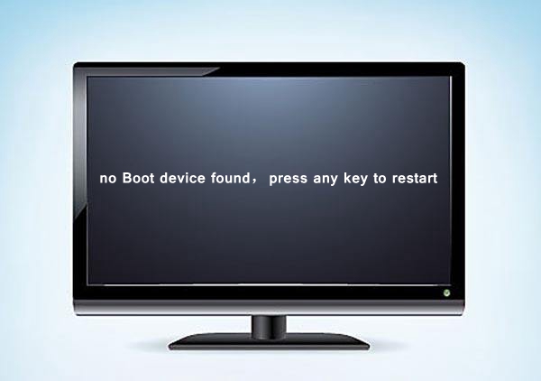 win7黑屏显示nobootdevicefound的解决办法