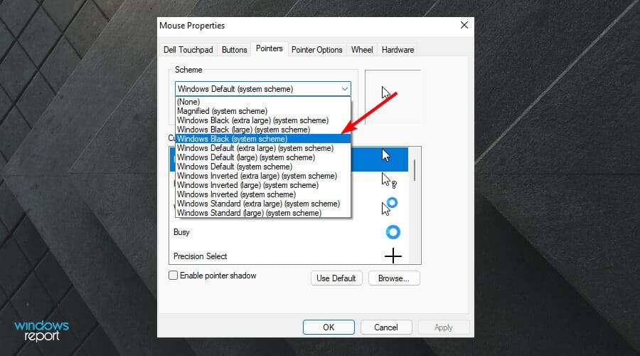 Win11系统将光标更改为暗模式的方法