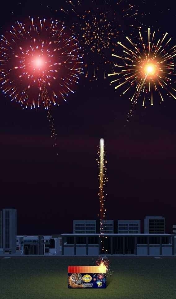 排灯节焰火表演