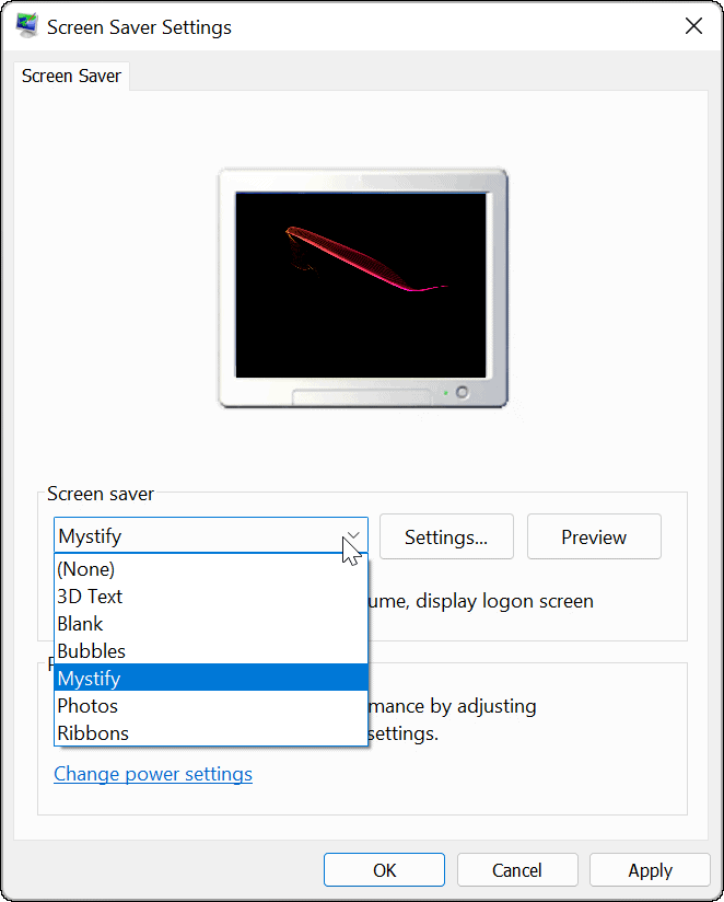 Win11系统启用和使用屏幕保护程序的方法