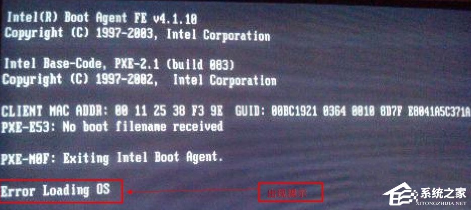 Win7启动提示ErrorloadingOS的解决方案