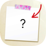 她贴在冰箱上的便条纸