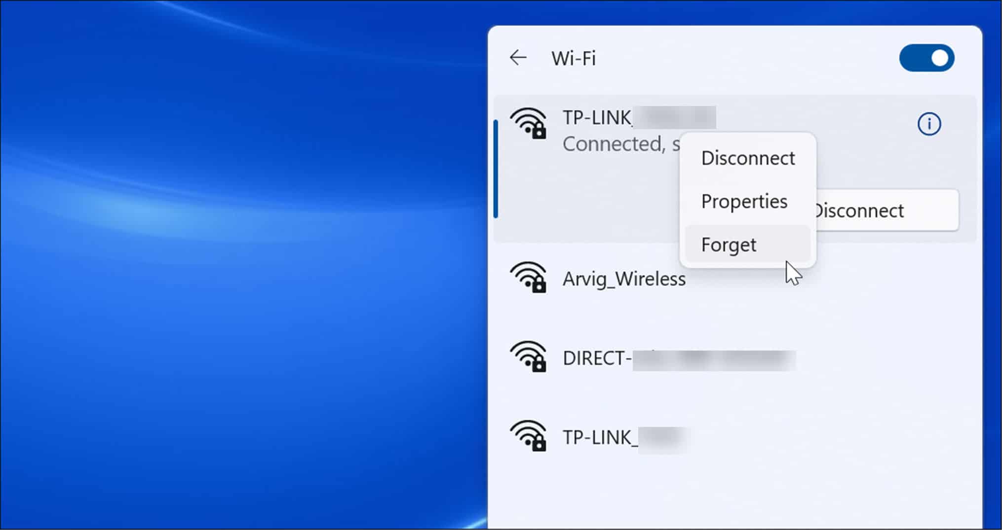 Win11系统忘记 Wi-Fi 密码怎么办