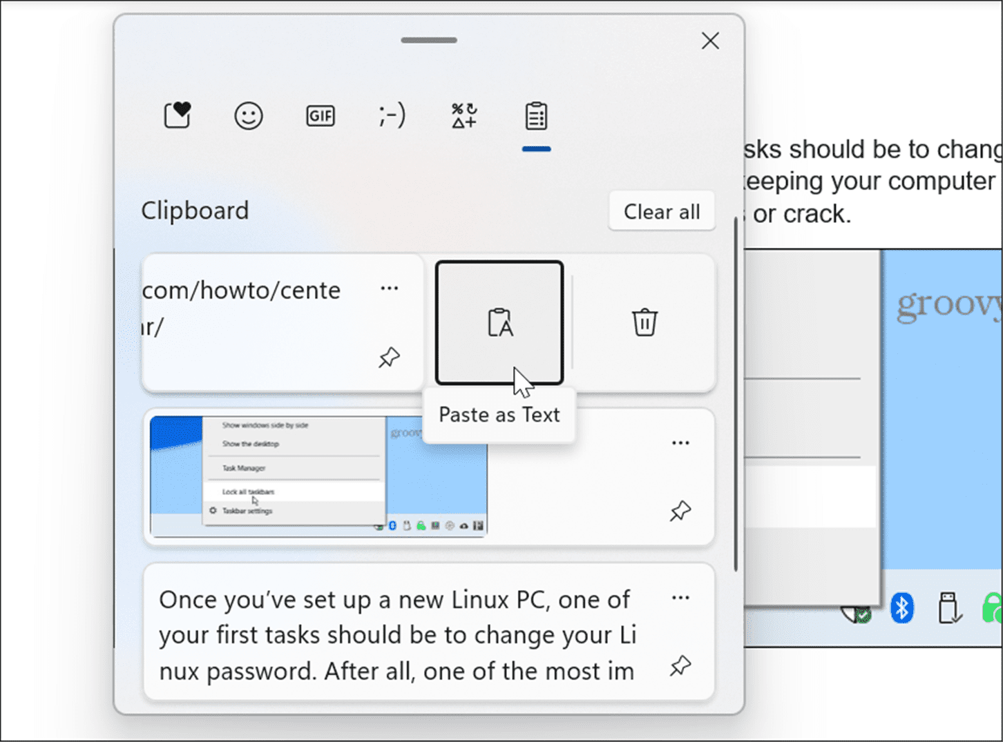 Win11系统下如何使用剪贴板历史记录