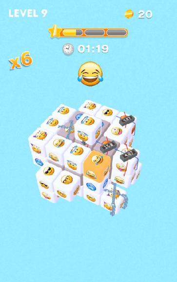 点击立方体3D