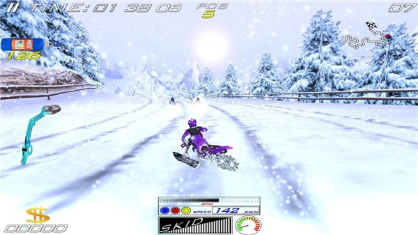 极限滑雪特技摩托