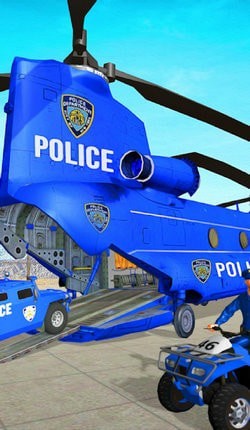 警察运输卡车3D