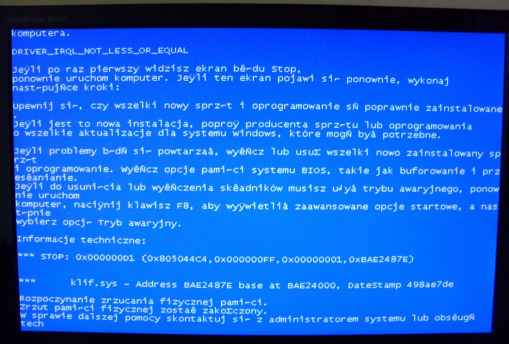 win7蓝屏bluescreen 0x000000d1错误代码怎么办
