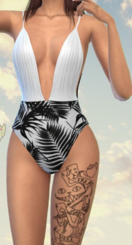 模拟人生4怪猫卡通纹身MOD