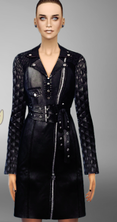 模拟人生4女性皮革风衣MOD