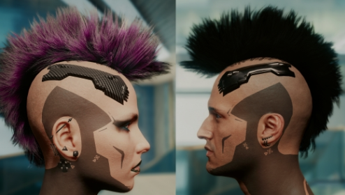 赛博朋克2077Mohawk发型MOD
