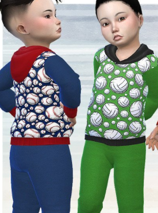 模拟人生4球类运动连帽衫MOD