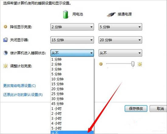 台式机win7屏幕不休眠设置教程(4)