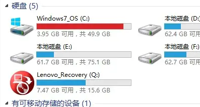 win7纯净版安装后占c盘空间多大