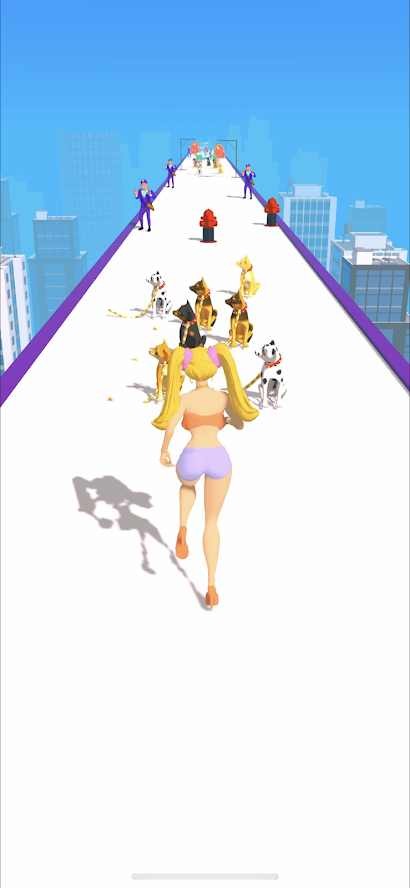 遛狗赛跑