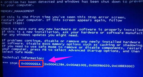 win7电脑蓝屏代码0x0000001A的解决方法