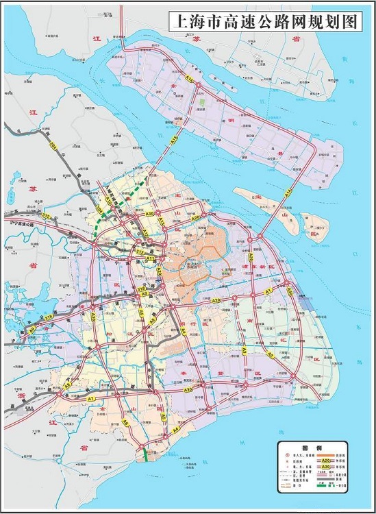 上海市高速公路地图全图高清版