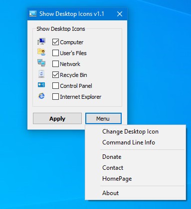 Show Desktop Icon(显示桌面图标软件)