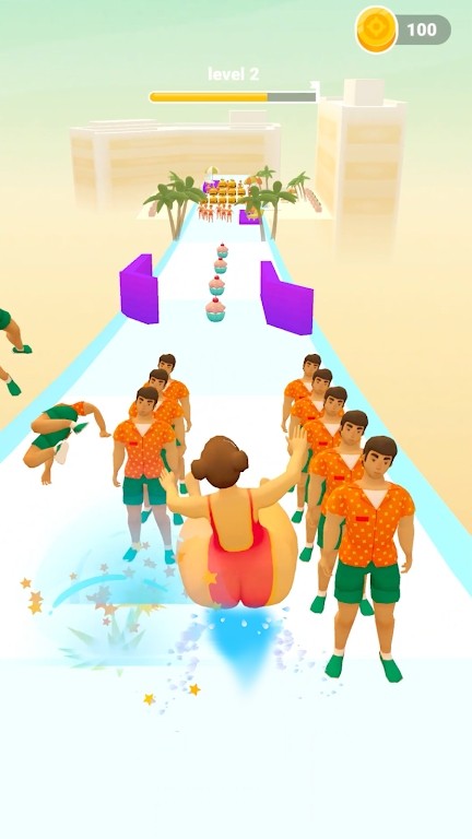 夏日水上滑梯