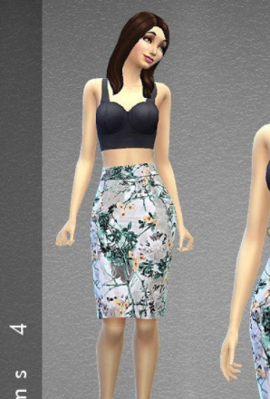 模拟人生4美丽的花卉短裙MOD
