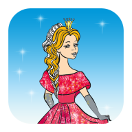 闪光公主绘画本Princess Glitter Coloring Book APP