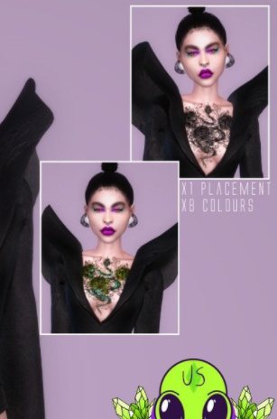 模拟人生4精致毒液纹身MOD