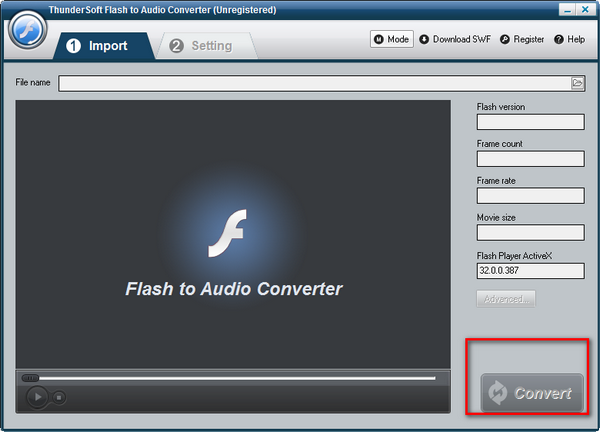 ThunderSoft Flash to Audio Converter