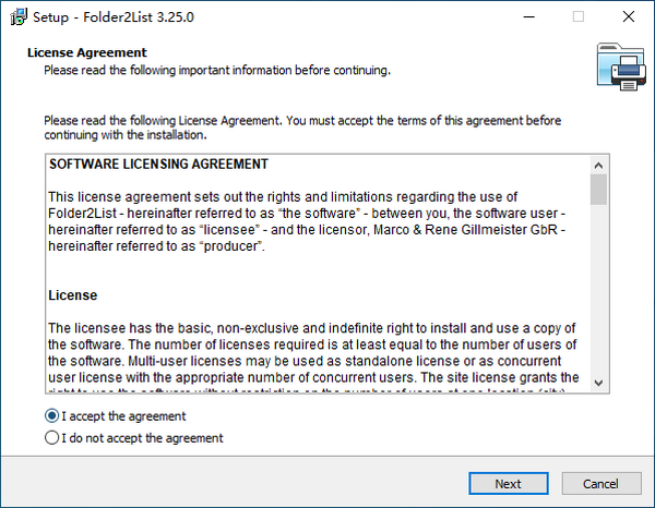 Gillmeister Folder2List