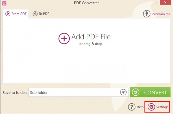 Icecream PDF Converter