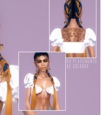 模拟人生4皇后人像纹身MOD