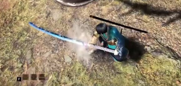 怪物猎人世界冰原水之呼吸富冈义勇太刀MOD