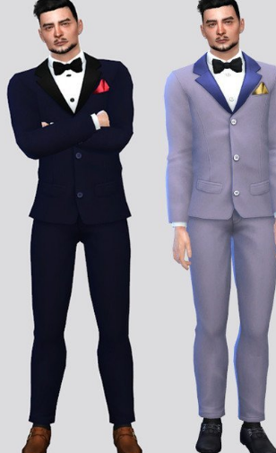模拟人生4男士的帅气西服MOD