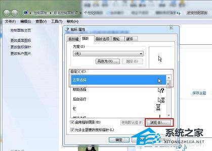 Win7系统更改鼠标显示样式教程(5)