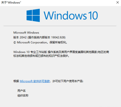 Windows 10 20H2专业工作站版