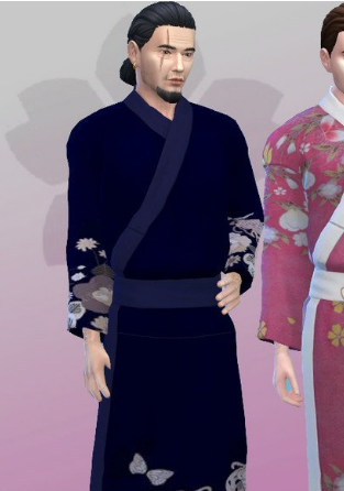 模拟人生4男士樱花和服MOD