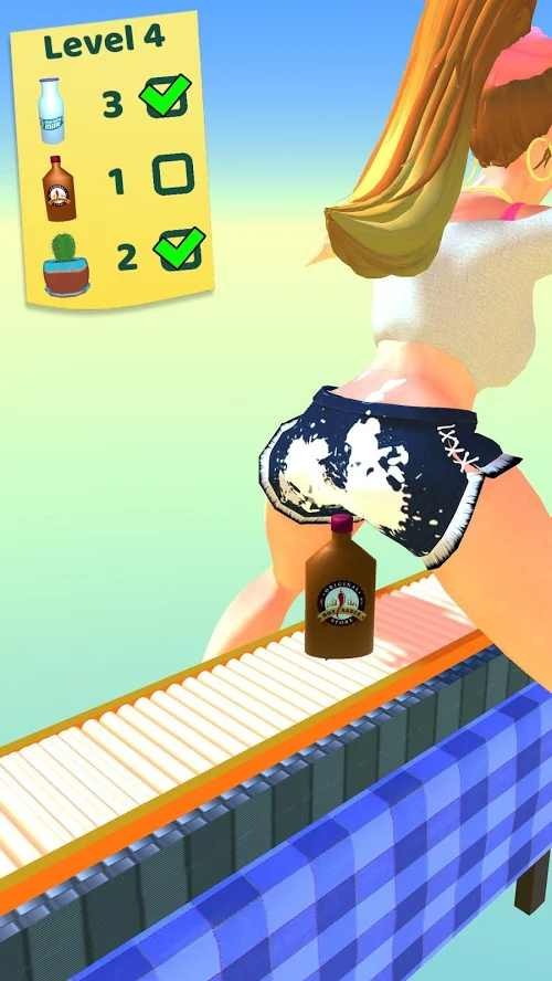 一屁股坐扁